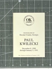 Paul Kwilecki (1928-2009) Art Show Announcement Card 1990 – Photos Of Decatur GA