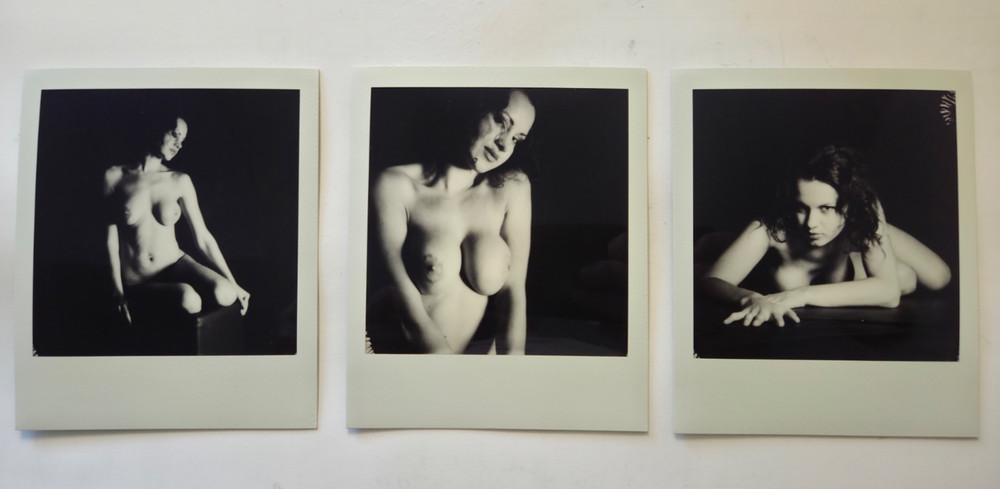 Polaroid Photo Series – Topless / NUDE Model, Set of 3 – Original Photograph