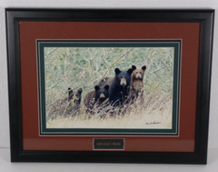 Gerry Lamarre Mothers Pride Brown Bear Family Wildlife Photograph Print Framed