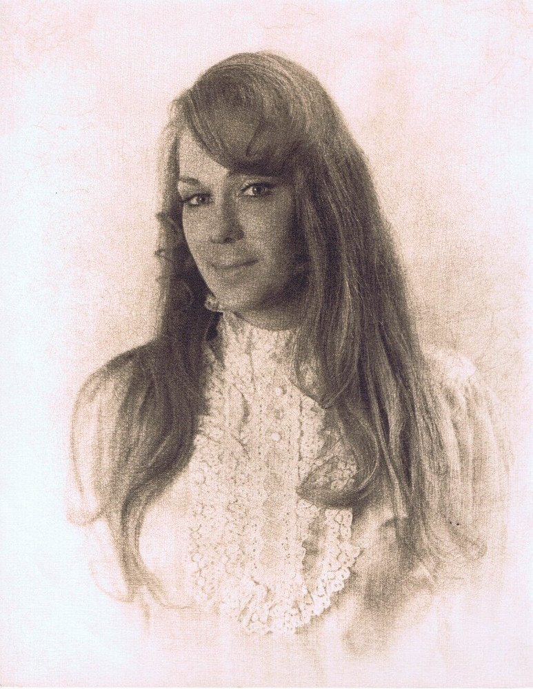 Hendrickson Original Photo SEPIA PORTRAIT OF WOMAN w HIGH NECK BLOUSE 11×14″