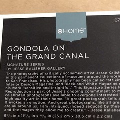 Jesse Kalisher Photo Signature Gondolas on the Grand Canal Black White Venice