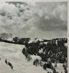 Original FRITZ KAESER ‘Skiing ASPEN, Colorado’ Gelatin Silver PHOTO -Ansel Adams