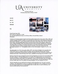 -Original- 9/11 -SEPTEMBER 11, 2001- TYPE 1/I WTC NYPD POLICE OFFICER Photograph