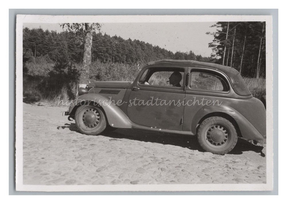 Heidefahrt 1949 – Postwar Car Rahlstedt near Hamburg – Old Photo 1940s