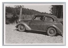 Heidefahrt 1949 – Postwar Car Rahlstedt near Hamburg – Old Photo 1940s