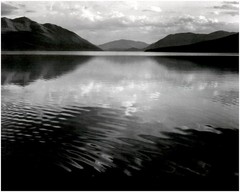 1942 1990s Ansel Adams Lake MacDonald Glacier National Park Large Art Photo