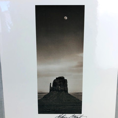 Art Photography Sepia MOONRISE PANORAMA Monument Valley Utah Alain Briot Signed
