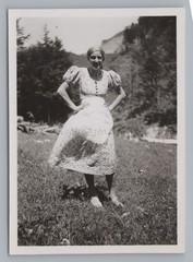 Reit im Winkl 1934 – Woman Summer Dress – Vintage Photo 1930s