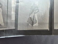 NEWLY FOUND! Hendrickson PHOTO Contact Sheet Proof JULIET PROWSE POSING FUR HAT