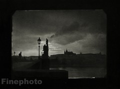 1940/78 Vintage JOSEF SUDEK Czech Photo Gravure Charles Bridge Prague Cityscape