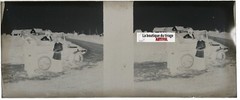 Family Car, Stereoscopic Glass Plate, Black & White Negative 4.5X10.7 Cm