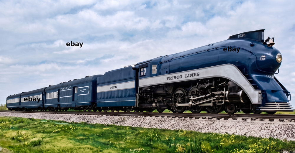 Photo Art Print of the Frisco’s Firefly led by Streamlined 4-6-2 No 1026 in 1939