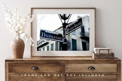 Southern Photography Print – Picture of Bourbon Street Sign in New Orleans