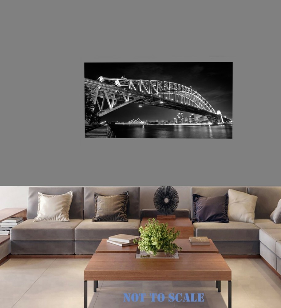 Framed Sydney opera house art photograph print canvas 800mm x 400mm Australia