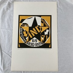 ROBERT INDIANA Signed 1973 LITHOGRAPH Self Portrait 69 LIMITED EDITION Numbered