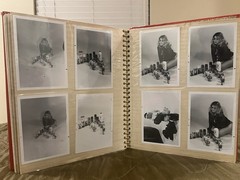 Vintage Motorcycle Parts Shop Advertising Photo Album – Topless Female Model