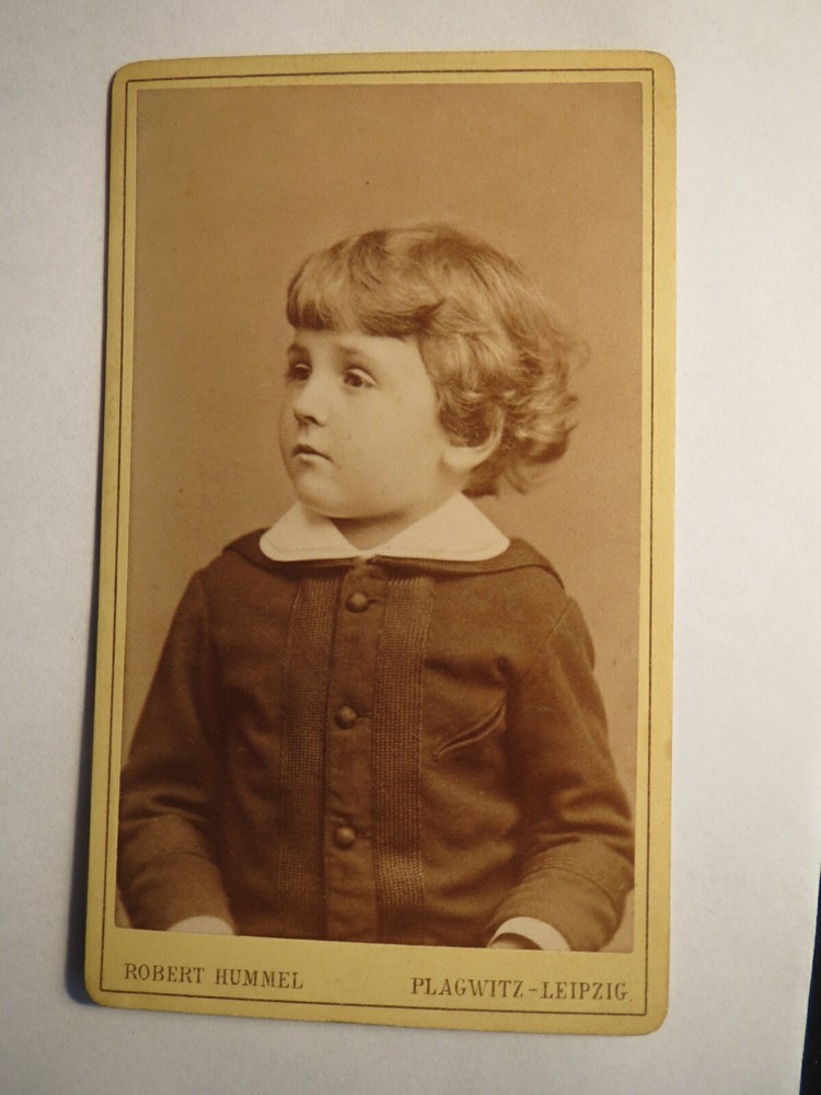 Plagwitz Leipzig-Walther Gallaun from Plagwitz 5 1/2 years-d. 1882 / CDV