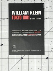WILLIAM KLEIN – TOKYO 1961 – Art Announcement Card 2003 – Gallery 292 NYC