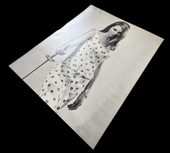 Model Woman Sword Original Print Photo Art Joe Reyes Vallejo California 70’s 14″