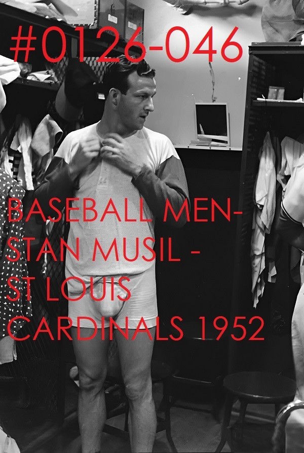 VINTAGE MALE PORTRAIT #0126-046 -baseball men- stan musial 1952 -free ship/usa