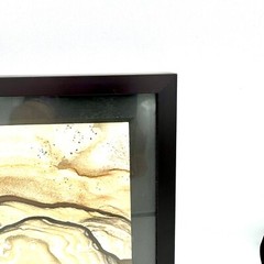 Art Photograph Stone Landscape Matte Frame 12 1/4″ x 9 1/4″ Lapidary Stonescape