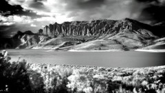 Fine Art Photography, Black and White, 9×16, Blue Mesa Reservoir, Colorado