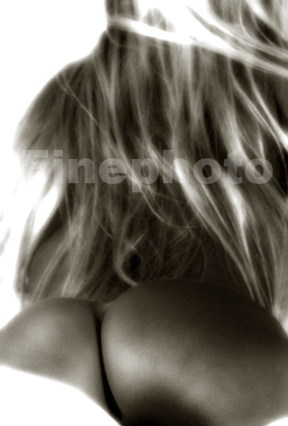 1995 AMBER Original Signed FEMALE NUDE Butt Photograph Large 13×19, KELLY WRIGHT