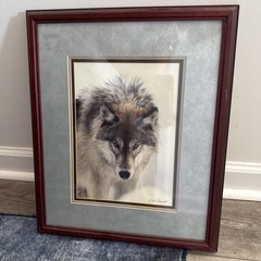 Chet Dowell Framed Wolf