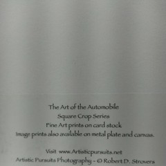 (7) UNIQUE One of a Kind Custom Automobile/Truck Photos on Cardstock – 3 signed.