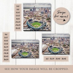 Comerica Park Aerial View Photo, Detroit Tigers Wall Art Photography