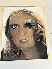 Judith Golden Plays It Hot 1977 Artist Proof AP Signed Photo Mixed Media 70s