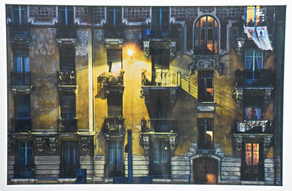Art Photo, Signed Matted Framed, Figure Apparition Architecture City Bldg Façade