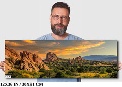 Divine Encounters: Garden of the Gods Wall Art Colorado Metal Canvas Print