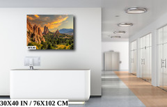 Divine Encounters: Garden of the Gods Wall Art Colorado Metal Canvas Print