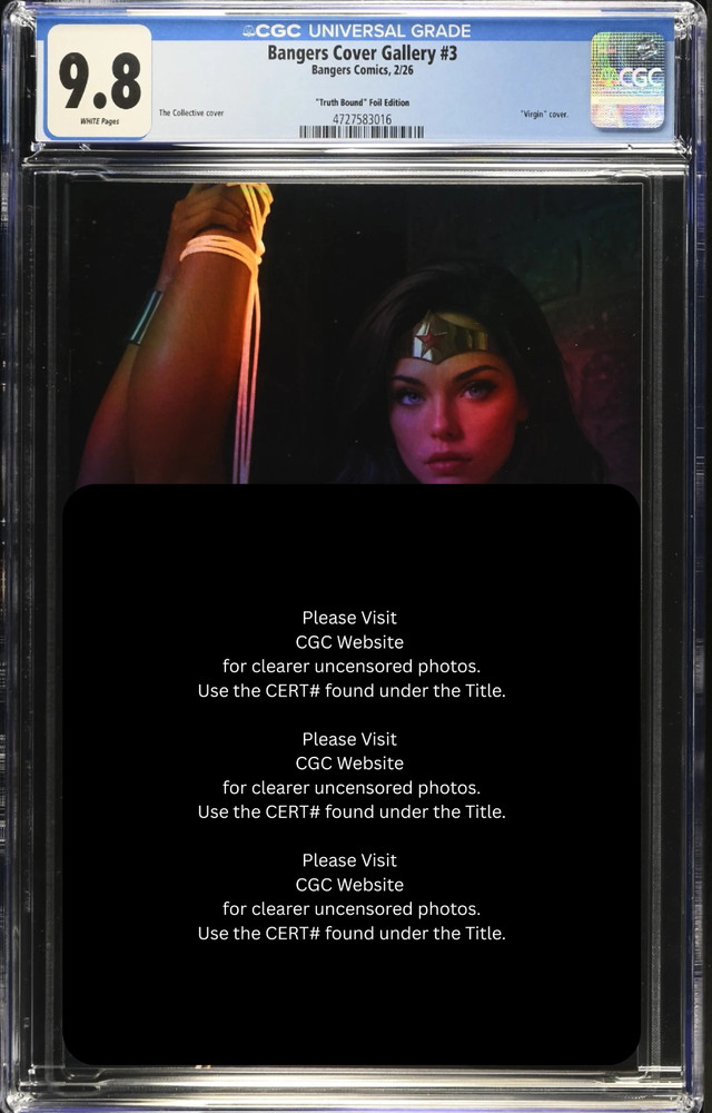 FOIL ’26 Bangers Comics Wonder Woman Cosplay VIRGIN Chase Var LE 10 CGC 9.8