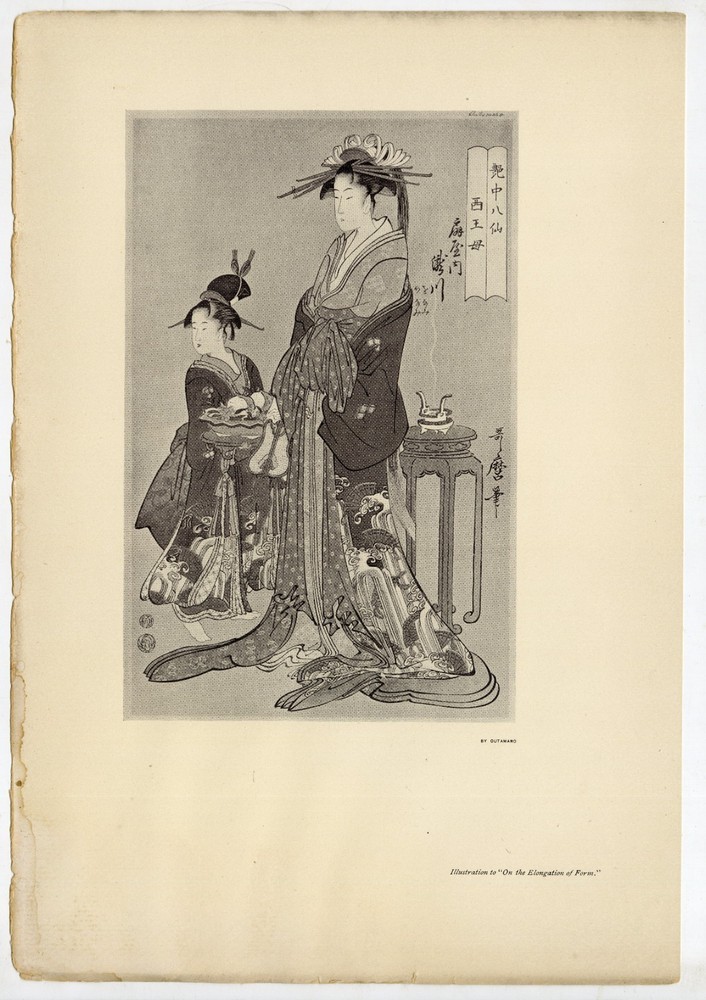 Kitagawa Utamaro Halftone Gravure Print from Alfred Stieglitz Camera Work