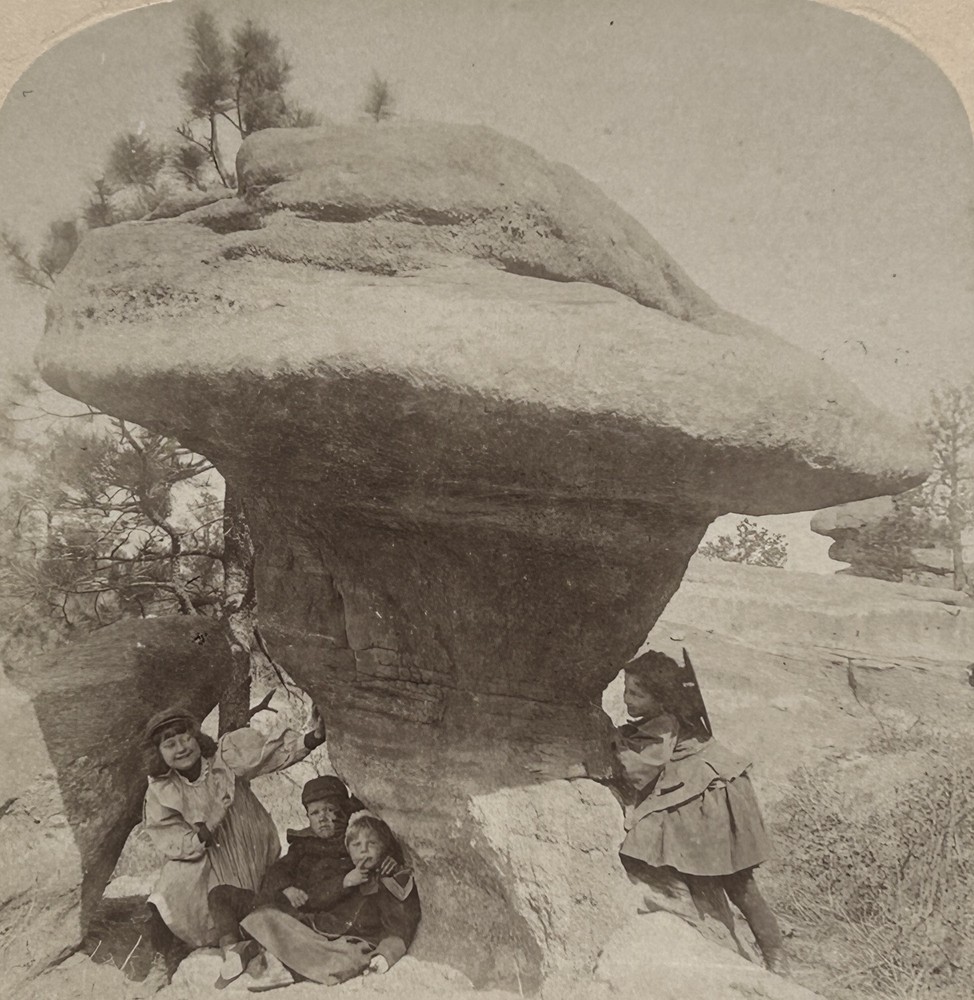 USA Colorado Garden of the Gods 1898 Photo Stereo Vintage §A