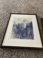 (Two) Keith Guo Ji Liang Framed Photograph, Mt. Tian Zi And San Qing, Signed