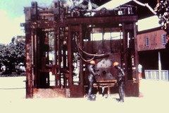 Vintage Art History 35mm Glass Slide George Segal The Steelworkers 1990