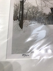 Dick Brown Photography Amish Woman and Church in Winter Signed Limited Edition