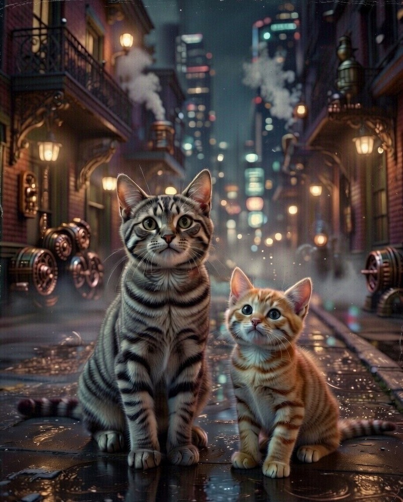 cute cat art 8*10 photos print cute cats art photo print wall art glossy photo