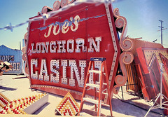 JOE’S LONGHORN CASINO NEON BONEYARD LAS VEGAS SALVAGE SCRAPYARD PHOTOGRAPH