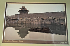 Forbidden City Wall China Framed Photograph Louis J. Spear 11 x 14 Frame Signed