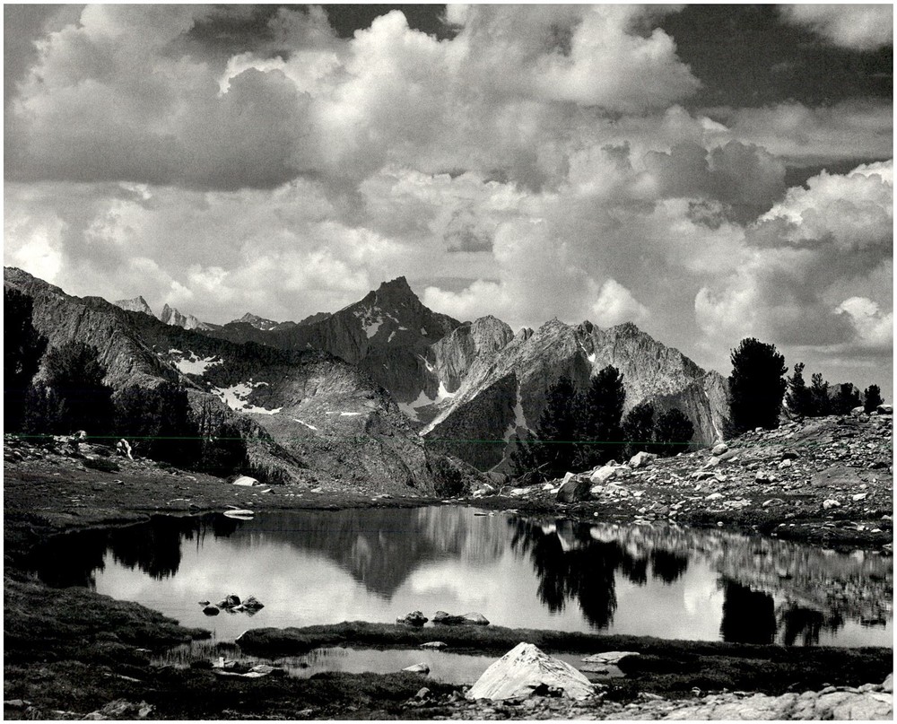 1925 1990s Ansel Adams Mt. Clarence King Pool Canyon National Park Art Photo