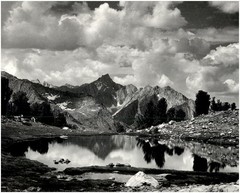 1925 1990s Ansel Adams Mt. Clarence King Pool Canyon National Park Art Photo