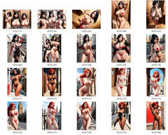 LOT 100x 4×6 Nude Picture Photograph Pinup-Girl Woman Model Female Risqé Lo23: