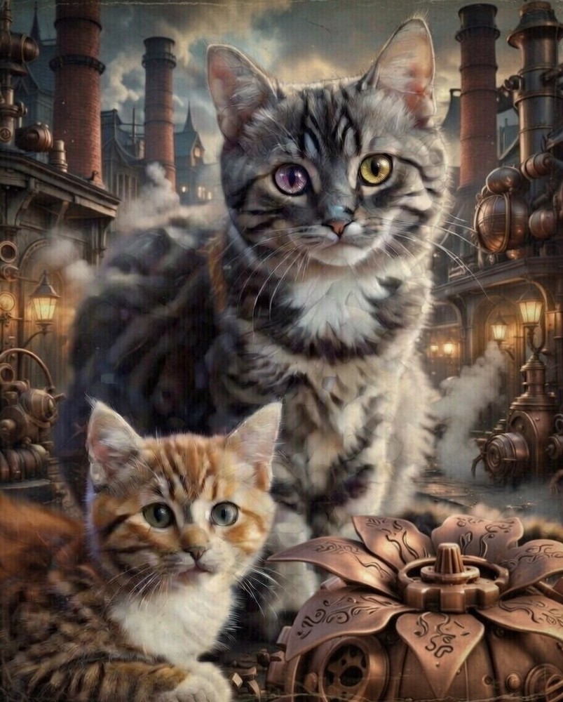 cute cat art 8*10 photos print cute cats art photo print wall art glossy photo