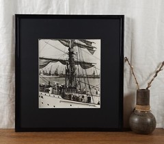 Original Vintage USSR Photo, Sailboat “Tovarishch”, Ukrainian vintage photo