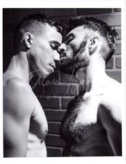 11 X 8.5 Alan Lyon Original Male Photo gay interest (6) close up Mick & Alex
