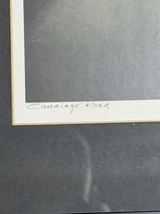 Richard Calvo “Carriage Road” Signed Photograph Framed Matted Landscape Art